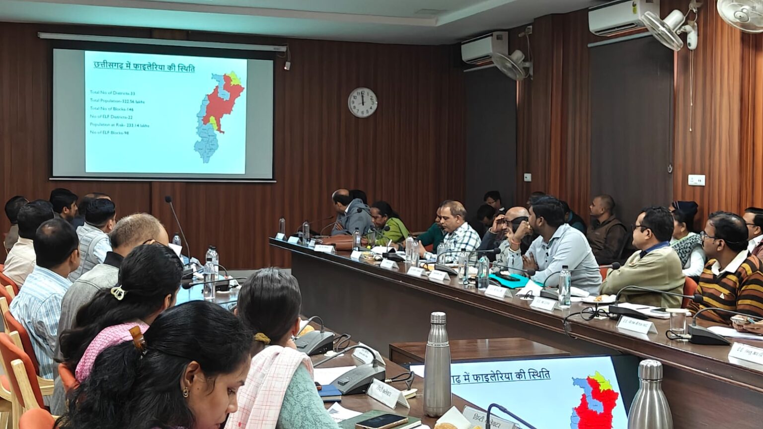 राष्ट्रीय फाइलेरिया उन्मूलन कार्यक्रम के अंतर्गत सामूहिक दवा सेवन अभियान की जिला समन्वय समिति की बैठक