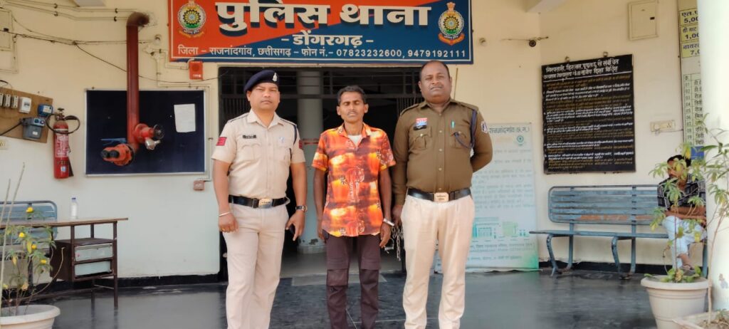 ग्राम खुबटोला में निर्माण सामग्री चोरी के आरोपी को पुलिस ने किया गिरफ्तार