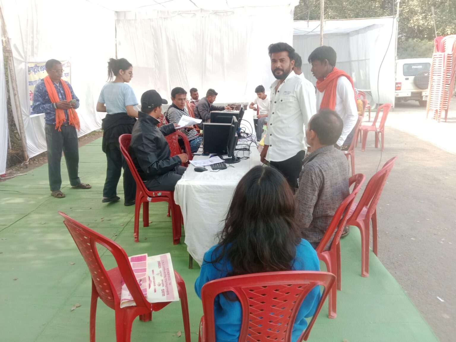 सड़क सुरक्षा माह में लर्निंग लाइसेंस शिविर का आयोजन, 87 लोगों को मिला लाइसेंस