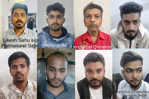 8 म्यूल खाताधारक गिरफ्तार : 20 लाख से ज्यादा का संदिग्ध ट्रांजेक्शन, मिशन साइबर सुरक्षा के तहत संयुक्त एक्शन