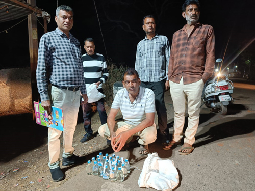 सोमनी पुलिस की कार्रवाई : अवैध शराब बिक्री पर आरोपी गिरफ्तार